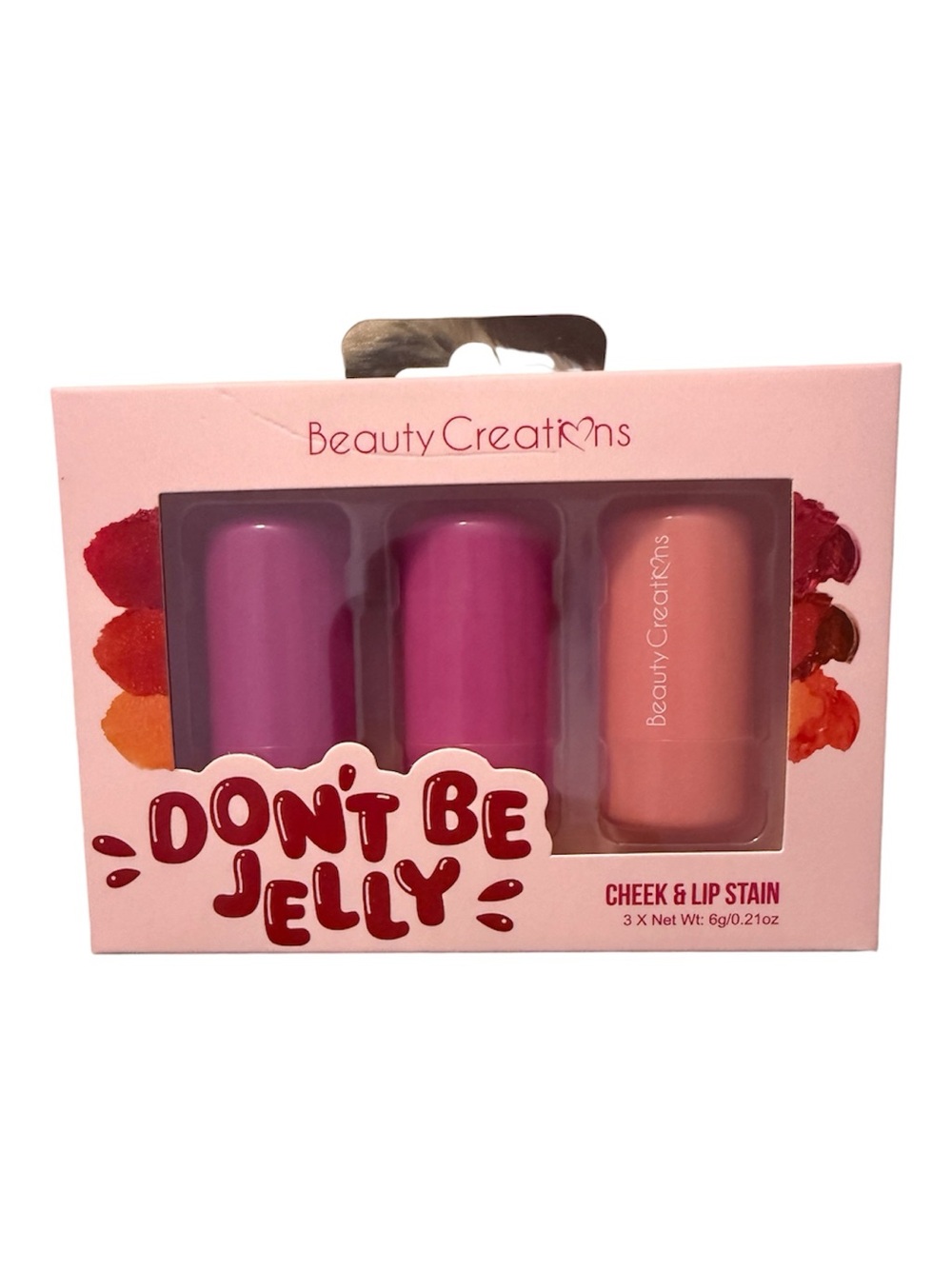 Beauty Creations Pink / Coral Cheek & Lip Stain Trio